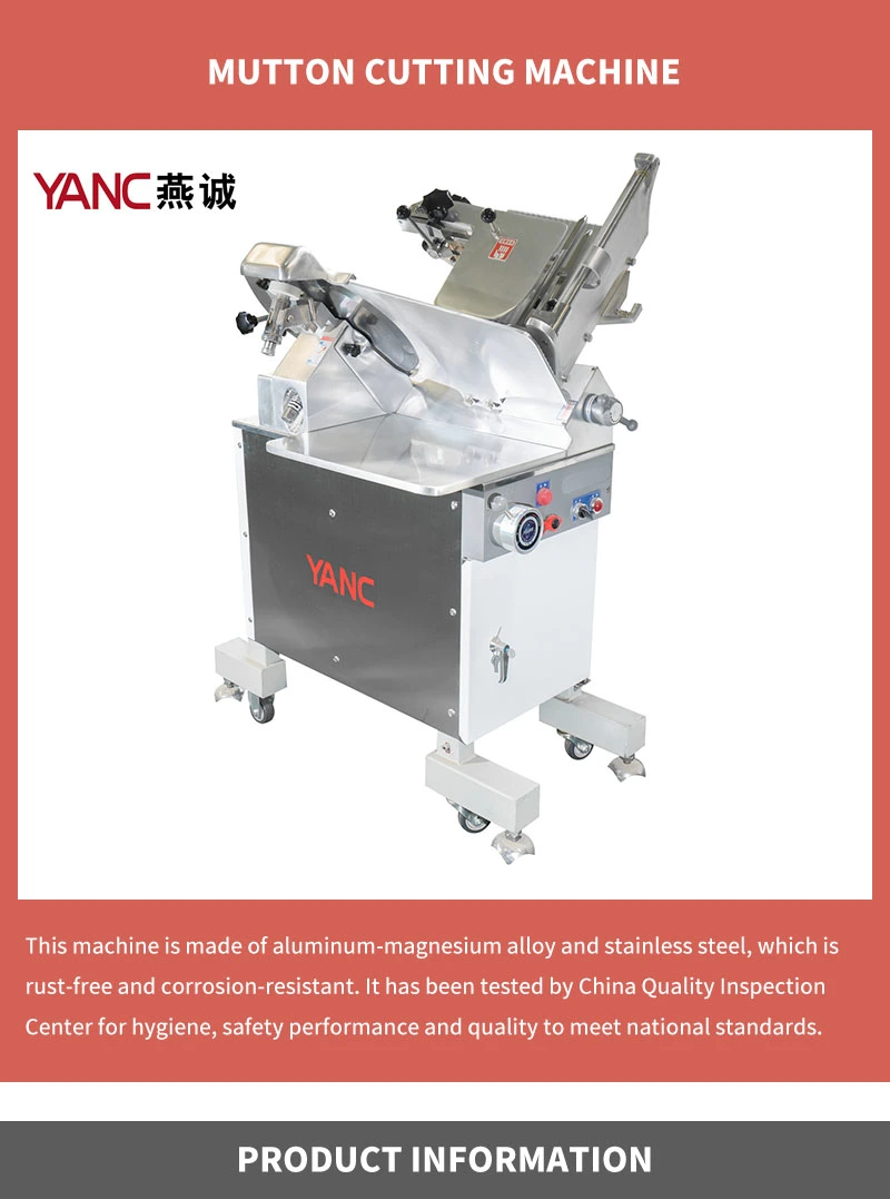 Commercial Stainless Steel Beef, Fish Sausage, Lamb Roll, Bacon Roll Slicer Cutting Machine/Semi-Automatic Frozen Meat Slicer